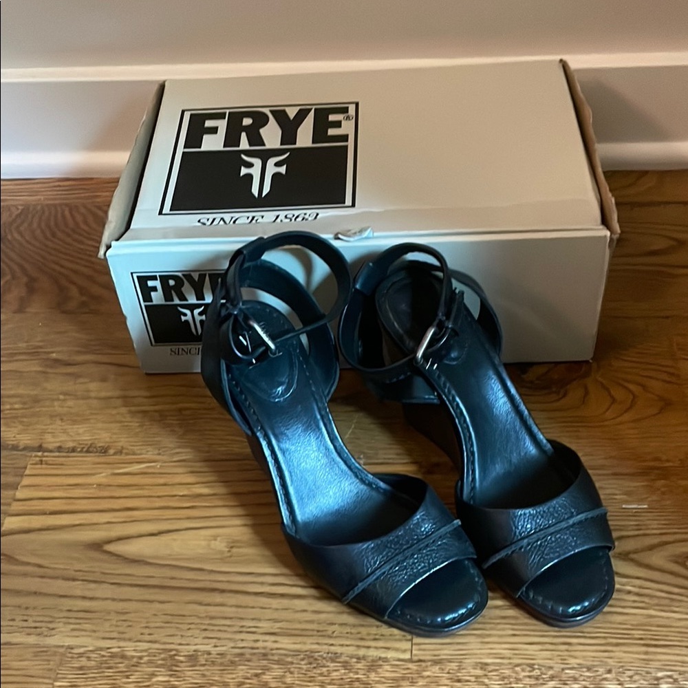 Frye Patricia Wedge Shoes with Strappy Design